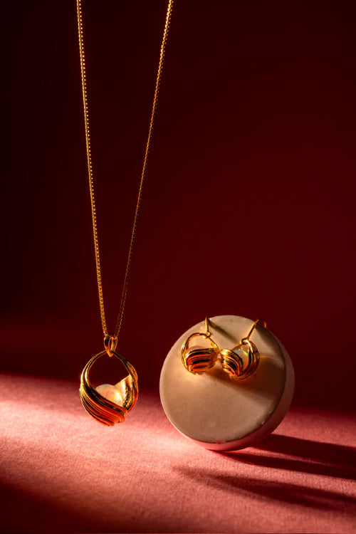 Pistachio pendant set