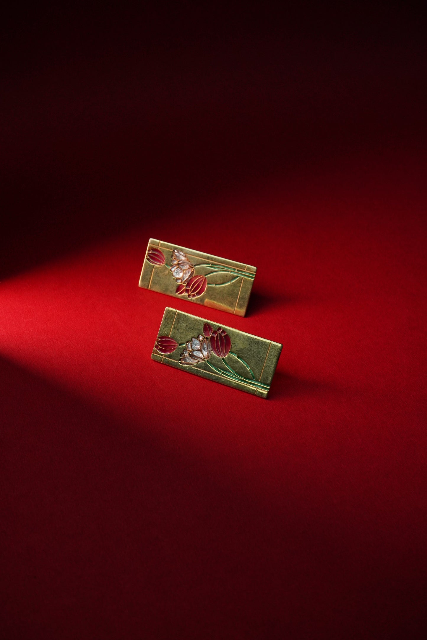 Nelora enamel earrings