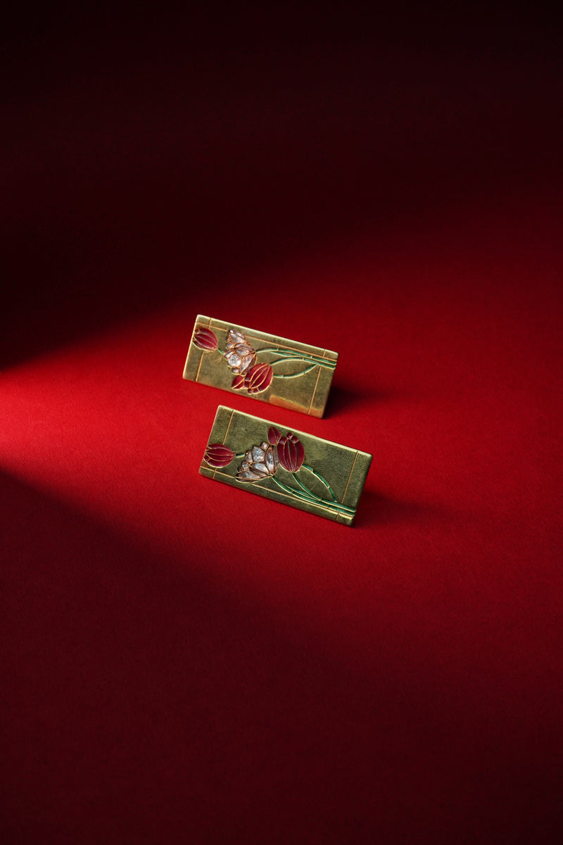Nelora enamel earrings